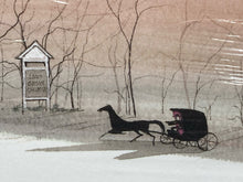 P. Buckley Moss Signed Limited Edition "Evensong At Long Grove" Lithograph