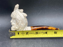 Hakan Turkish Meerschaum Hand Carved Sultan Pipe w/ Case