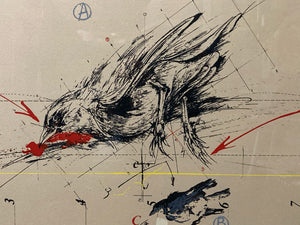 Rare Vladimir Velickovic Signed "Birds Fig. 2" Artist Proof