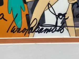 Hanna, Barbera & Iwao Takamoto Signed The Flintstones Production Cel W/ COA