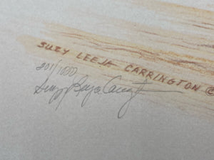 Suzy Leeja Carrington Signed "Illion's Peek-A-Boo Magic" Print
