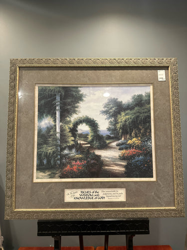 Garden Print With Specialty Frame