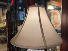 Tall Silver Metal Vanity Lamp