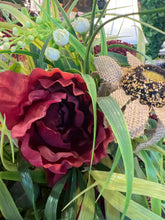Floral Arrangement in Glass Dish