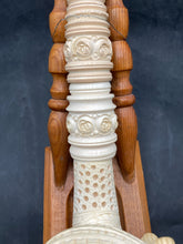 Vintage 28" Multi-Piece Meerschaum Sultan Pipe w/ Stand, Unsmoked
