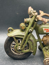 Xonex Cast Iron Harley-Davidson Motorcycle Toy w/ Police Figure