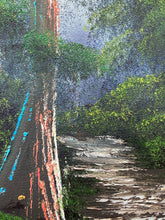 M.Bailey Signed Original Forest Landscape Oil Painting