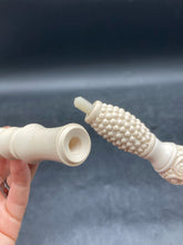 Vintage 28" Multi-Piece Meerschaum Sultan Pipe w/ Stand, Unsmoked