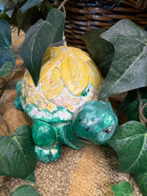Green And Yellow Concrete Turtle