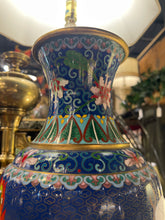 Vintage Brass Cloisonne Asian Dragon Vase