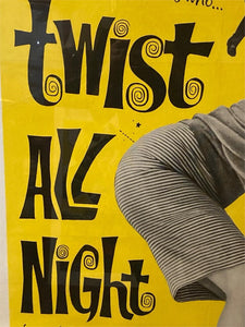 Framed Original 1962 Twist All Night Movie Poster