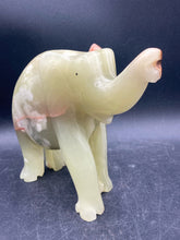 Hand Carved 6" Jade Elephant Figurine - view 5