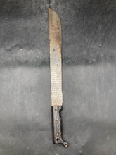 Unmarked 1943 US SWI Machete w/ 1943 Meese Canvas Scabbard