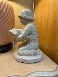 1984 Austin Boy With Bear Statue
