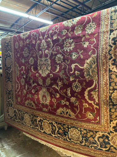 7.8 x 10.8 Red and Gold Rug