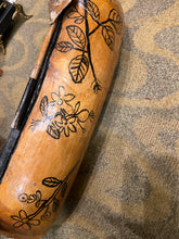 Folk Art Antique Hand Carved Wood Canoe