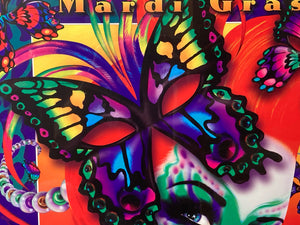 Andrea Mistretta "Metamorph Eyes" Mardi Gras 2004 Poster, Framed