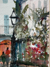 Nestor Fruge Signed Original New Orleans Street Scene Watercolor Painting - view 4
