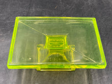 Antique Clarks Teaberry Gum Vaseline Glass Display