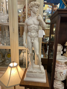 Resin David Statue on Base