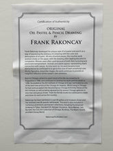 Original Frank Rakoncay Signed Oil & Pastel Drawing W/ CoA, Framed - view 8