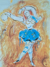 Marc Chagall "Dancer" Lithograph W/CoA, Framed