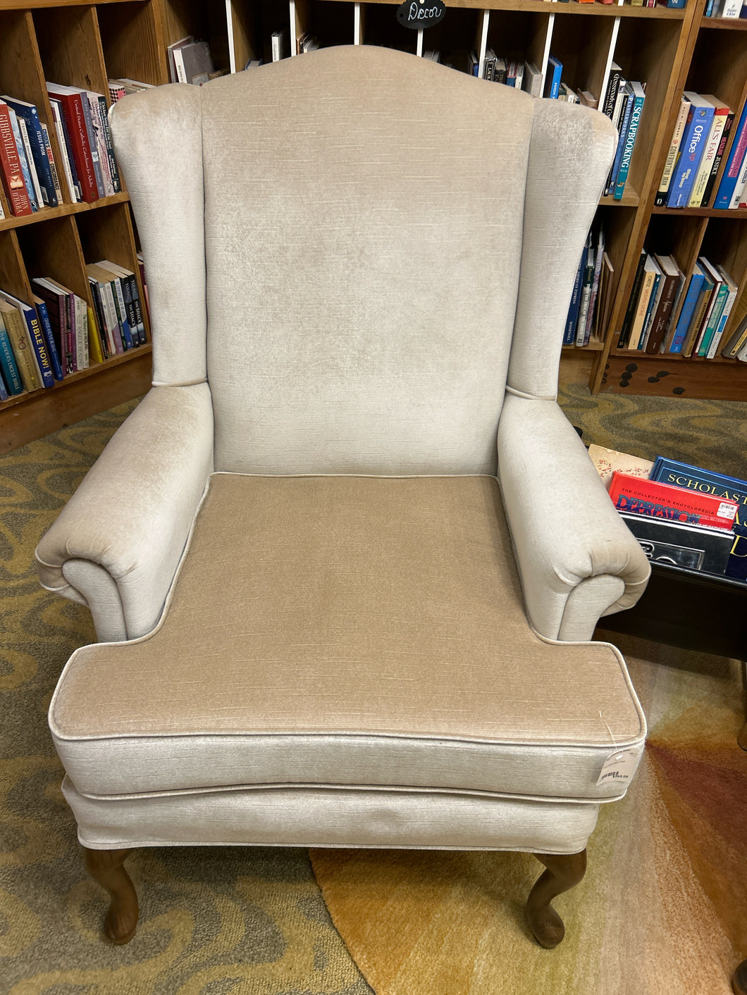 Grey Wing Back Chair