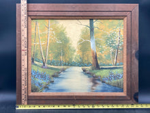 Original Norma Chandler Signed Forest River Scene Oil Painting, Framed - view 8