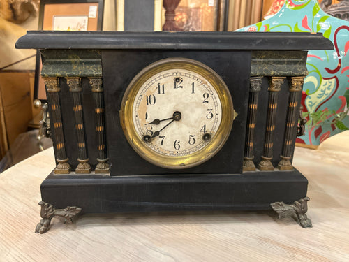 Antique Session Clock Company Mantle Clock