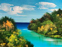 Original W.Black Signed Original Impressionst Jamaican Lagoon Landscape Painting