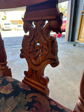 Victorian Corner Side Chair With Carved Features