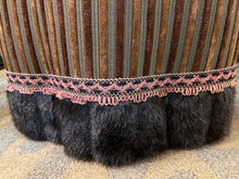 Round Ottoman With Tassels