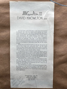David Knowlton Signed Limited Edition "December Sunset" Print