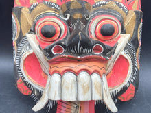 Balinese Barong Wood Dragon Wall Mask