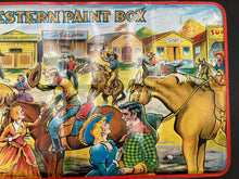 Vintage Western Paint Box English Tin Litho Paint Set