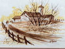 Wally Bilyeau Signed "Country Scene" Watercolor Painting W/ CoA - view 2