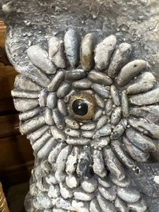 Resin Owl with Large "Stone" Eyes