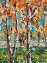 Framed 24x32" Ivan Shapoval "Autumn In The Park" Painting