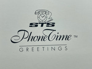 STS Phone Time Greetings Phone Card & Greeting Card