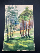 6x9" French Barbizon School Craponne Forest Painting