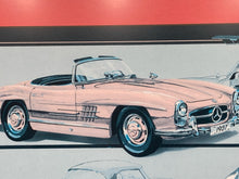 Vintage Mercedes-Benz SL Class "A Proud Heritage" Art Poster, Framed