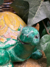 Green And Yellow Concrete Turtle
