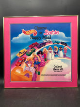 1991 McDonald's Happy Meal Hot Wheels & Barbie Translite Sign