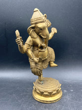 8" Bronze Buddhist God Ganesha Elephant Statue