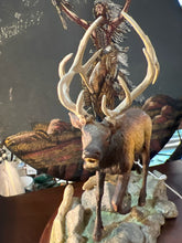 Dan Parker Signed Bronze Elk on Base