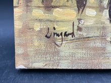 Vintage Artist Signed Original Parisian Street Scene Impressionist Oil Painting