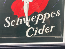 Vintage Schweppes Cider Framed Advertising Poster