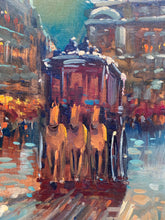 N. Romeo Signed Parisian Street Scene Painting