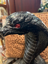 Concrete Black Cobra Statue