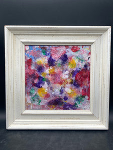 Original Angela Wakefield Spring Burst Series Abstract #03 Painting W/ CoA